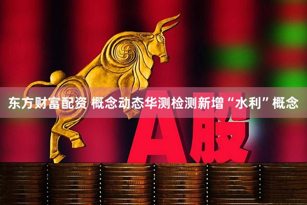 东方财富配资 概念动态华测检测新增“水利”概念